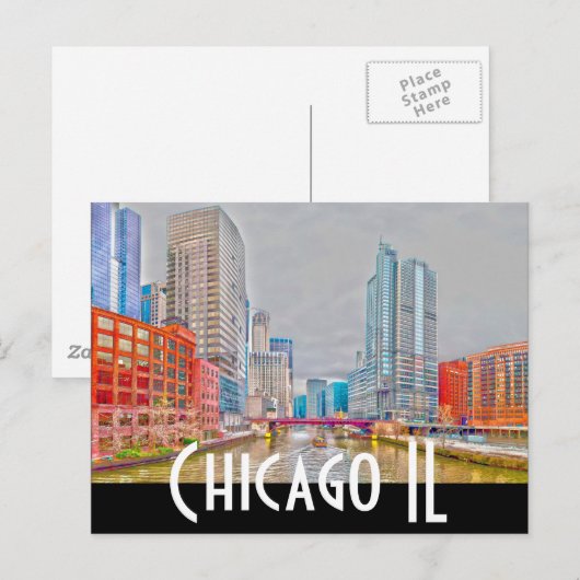 chicago briefkaart (Voorkant / Achterkant)