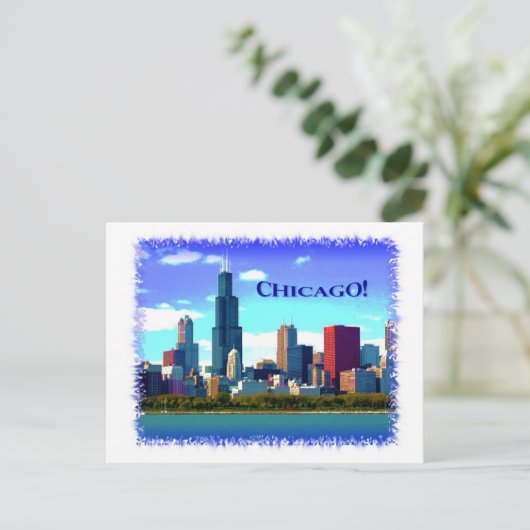 Chicago Briefkaart (Staand voorkant)