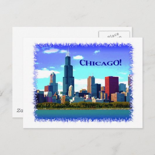 Chicago Briefkaart (Voorkant / Achterkant)