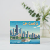 Chicago Briefkaart (Staand voorkant)