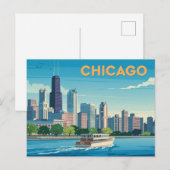Chicago Briefkaart (Voorkant / Achterkant)