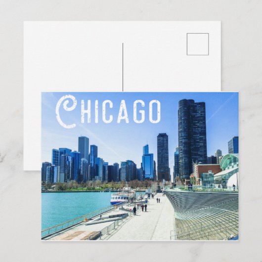Chicago Briefkaart (Voorkant / Achterkant)