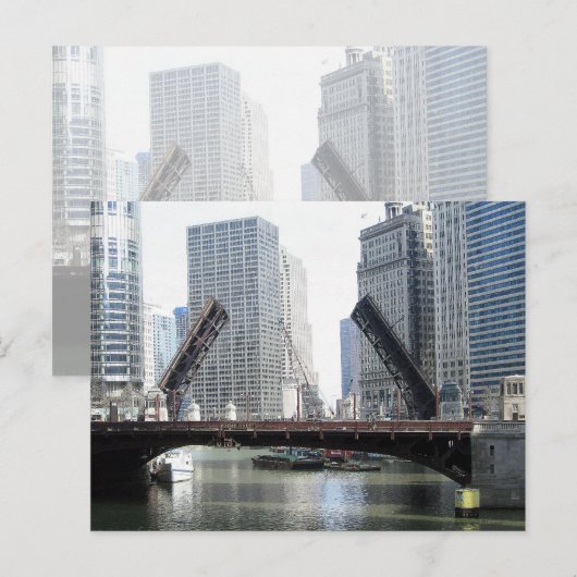 Chicago Briefkaart (Voorkant / Achterkant)