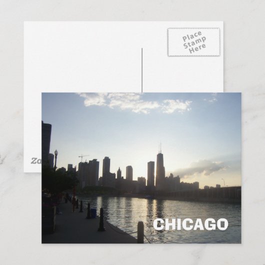 CHICAGO BRIEFKAART (Voorkant / Achterkant)