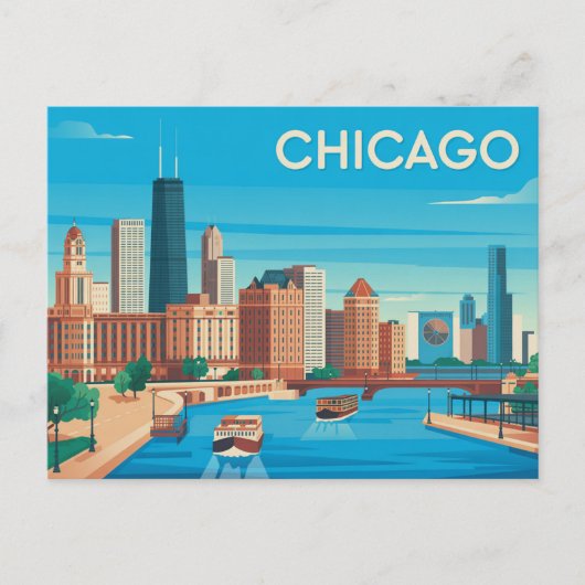 Chicago Briefkaart (Voorkant)