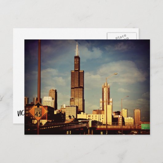 Chicago Briefkaart (Voorkant / Achterkant)