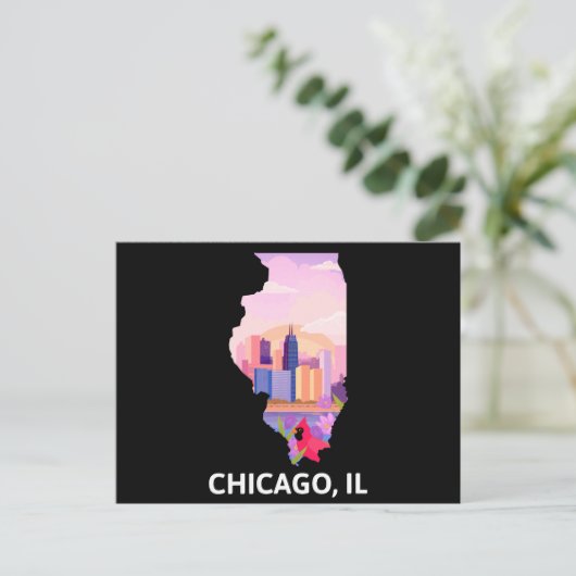 Chicago Briefkaart (Staand voorkant)