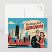 Chicago Briefkaart (Voorkant / Achterkant)