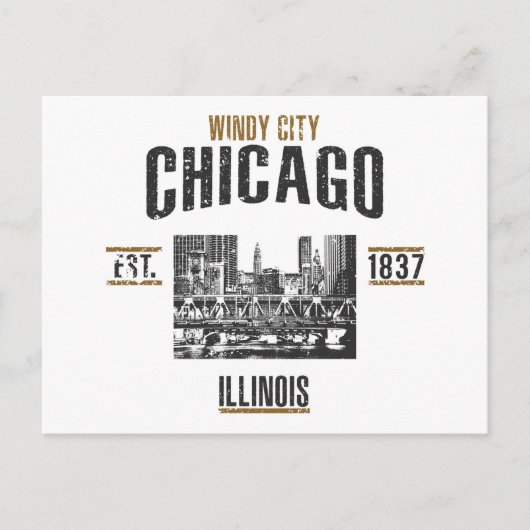 Chicago Briefkaart (Voorkant)