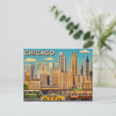 Chicago Briefkaart (Staand voorkant)
