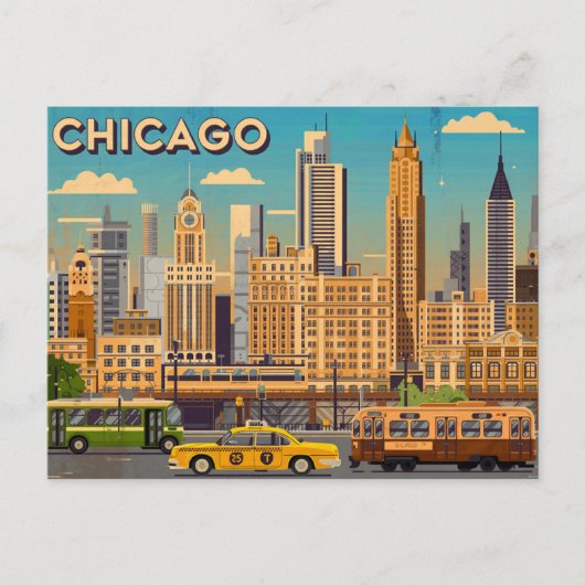 Chicago Briefkaart (Voorkant)