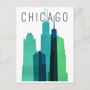 CHICAGO-BRIEFKAART BRIEFKAART