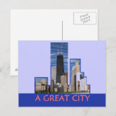CHICAGO-Briefkaart Briefkaart (Voorkant / Achterkant)