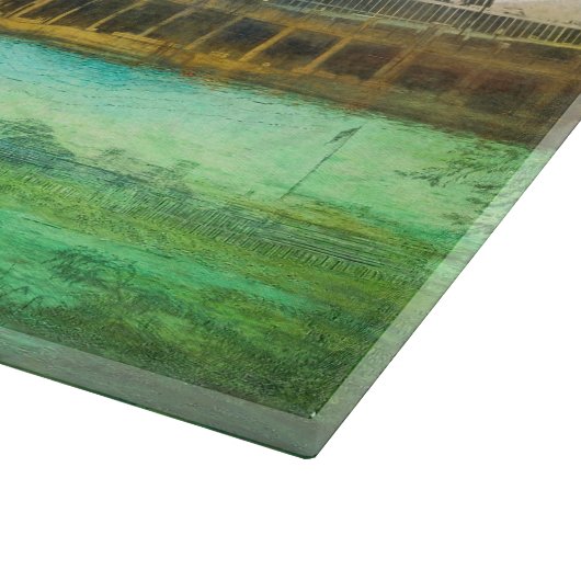 Chicago Briefkaart Map Cutting Board Snijplank (Hoek)