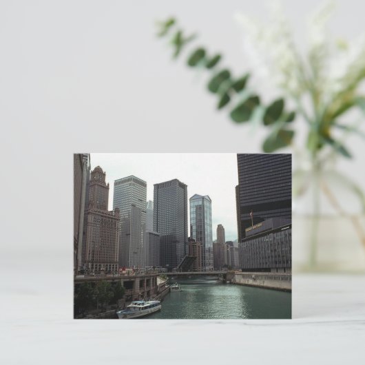  Chicago Briefkaart Voormalige locatie Sun Times (Staand voorkant)