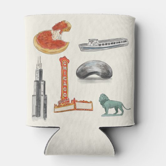 Chicago bruiloft blikjeskoeler (Achterkant)