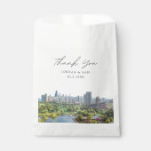 Chicago bruiloft gepersonaliseerde foto bedankzakje (Voorkant)
