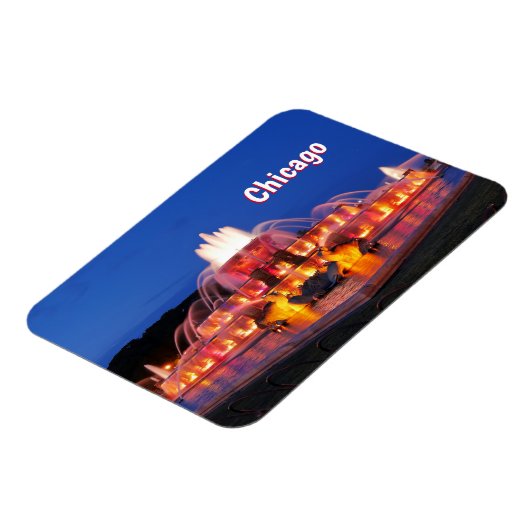 Chicago Buckingham Fountain Magnet Magneet (Linkerzijde)