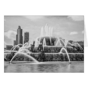 Chicago Buckingham Grayscale Blank Kaart