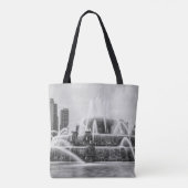 Chicago Buckingham Grayscale Tote Bag (Achterkant)