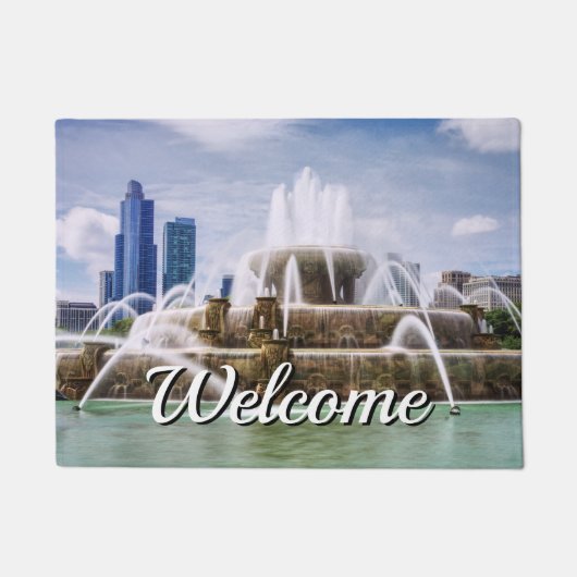 Chicago Buckingham Welkom Deurklep Deurmat (Voorkant)