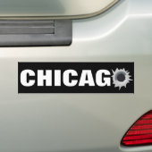 Chicago Bumpersticker (Op auto)