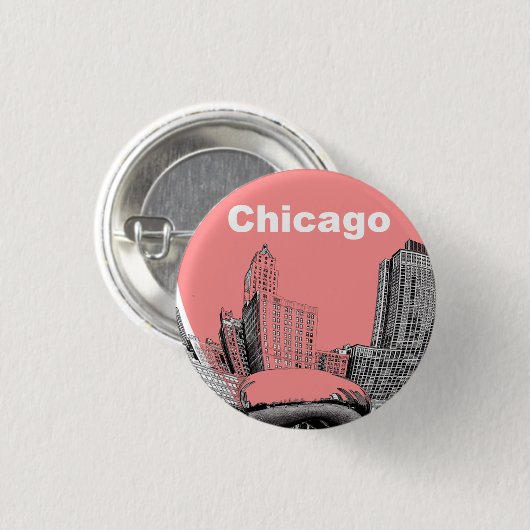 Chicago Button  Pin (Voorkant /achterkant)