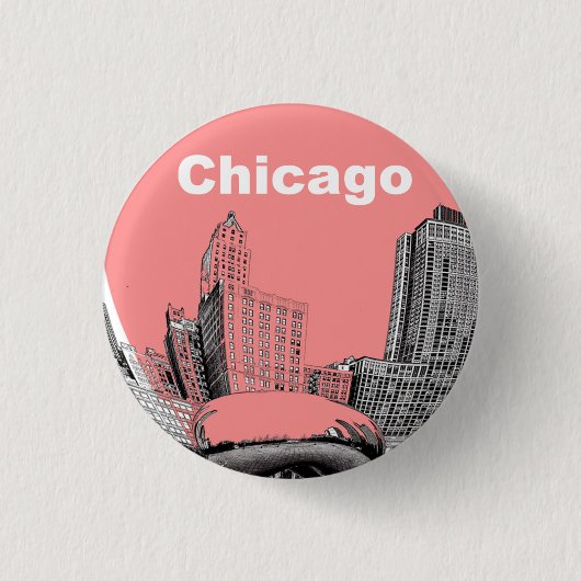 Chicago Button  Pin (Voorkant)