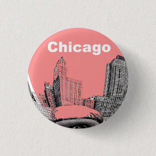 Chicago Button Pin