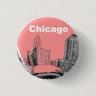 Chicago Button  Pin