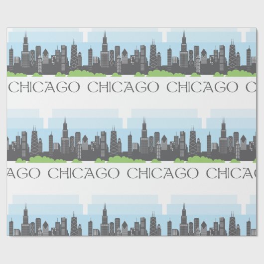 Chicago Cadeaupapier (Vlak)