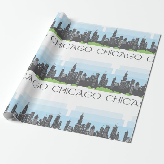 Chicago Cadeaupapier (Uitgerold)