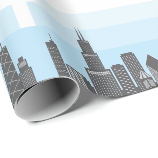 Chicago Cadeaupapier (Rol Hoek)