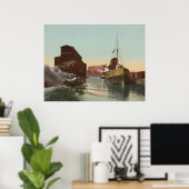 Chicago Canal Elevator, 1900 Poster (Thuiskantoor)