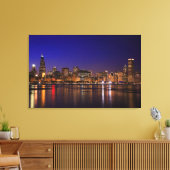 Chicago. Canvas Afdruk (Insitu (Woonkamer))