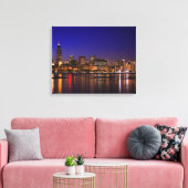 Chicago. Canvas Afdruk (Insitu (Woonkamer))