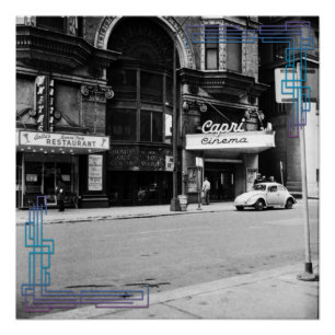 Chicago Capri Theater Foto Poster 1967