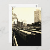 Chicago Central Railroad Station ICRR 1969 Briefkaart (Voorkant / Achterkant)