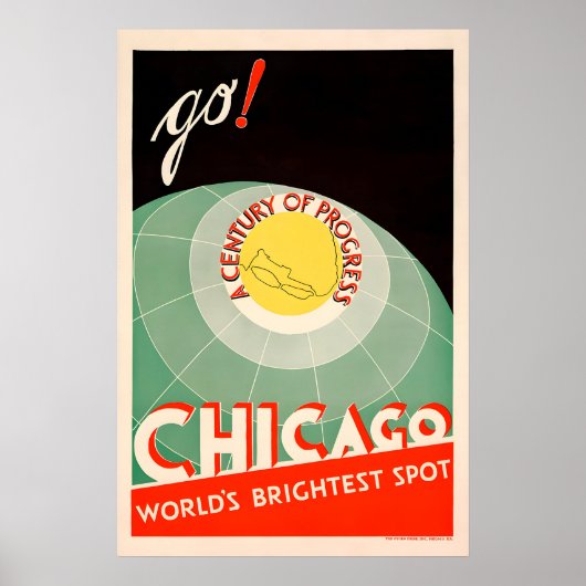 Chicago Century of Progress - Antieke Wereldtentoo Poster (Voorkant)