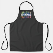 Chicago CHI Modern All-Over Print Schort (Voorkant)