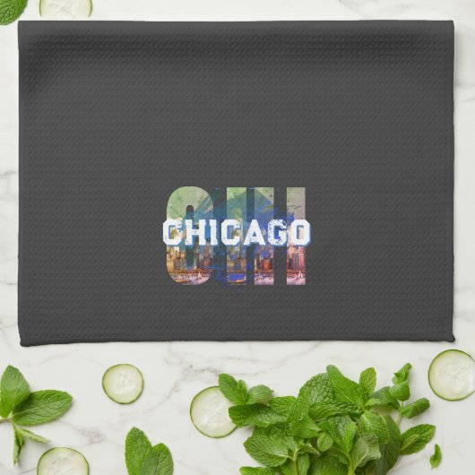 Chicago CHI Modern Theedoek (Gevouwen)