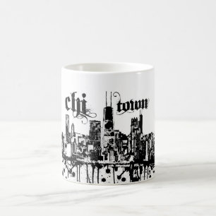 Chicago "chi-town" is op weg naar jouw stad koffiemok