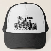 Chicago "chi-town" is op weg naar jouw stad trucker pet (Voorkant)