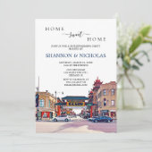 Chicago Chinatown Housewarming Invitation Save The Date (Staand voorkant)