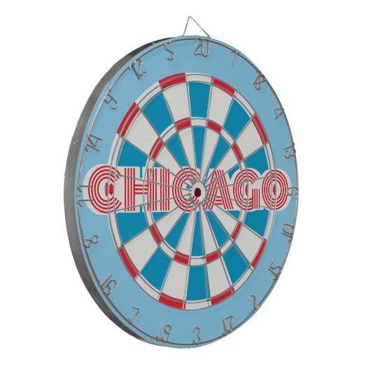 CHICAGO Chitown Pride Dartbord (Voorkant Links)