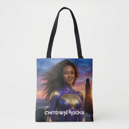 CHICAGO - CHITOWN ROCKS TOTE BAG (Voorkant)