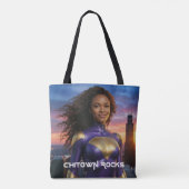 CHICAGO - CHITOWN ROCKS TOTE BAG (Achterkant)