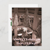  CHICAGO CHRISTMAS Marshall Field Feestdagenkaart (Voorkant / Achterkant)