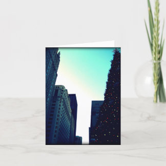 Chicago Christmas Tree Notecard Feestdagen Kaart