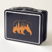 Chicago City Apparel Downtown Walking Beer Silhoue (Voorkant)